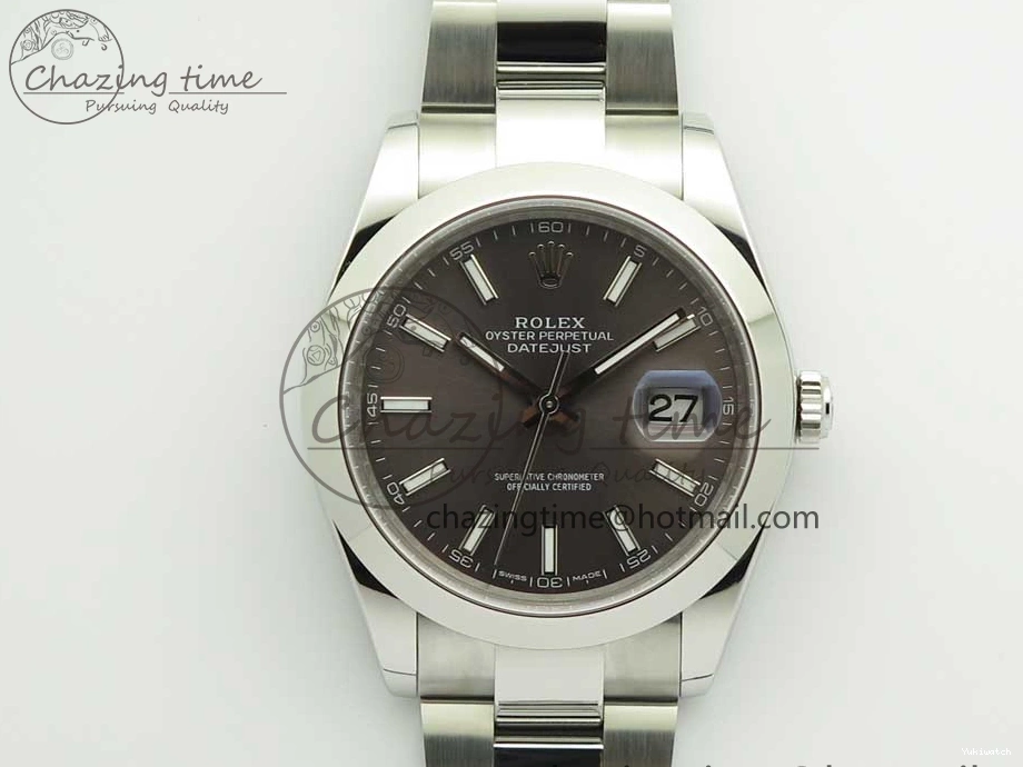 DateJust Best Dial Gray BP Sticks on 126334 41mm Bracelet Makers 1:1 SS Oyster II Edition 0808
